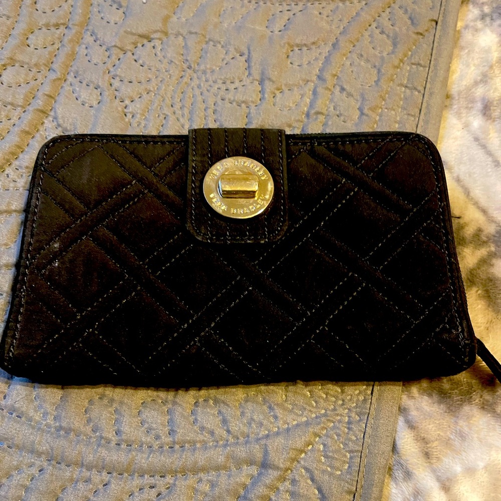 Vera Bradley Black Quilted Wallet